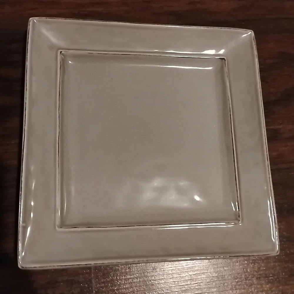 Set Of 2 Pier 1 Imports Martillo Fog  Square 7 3/4